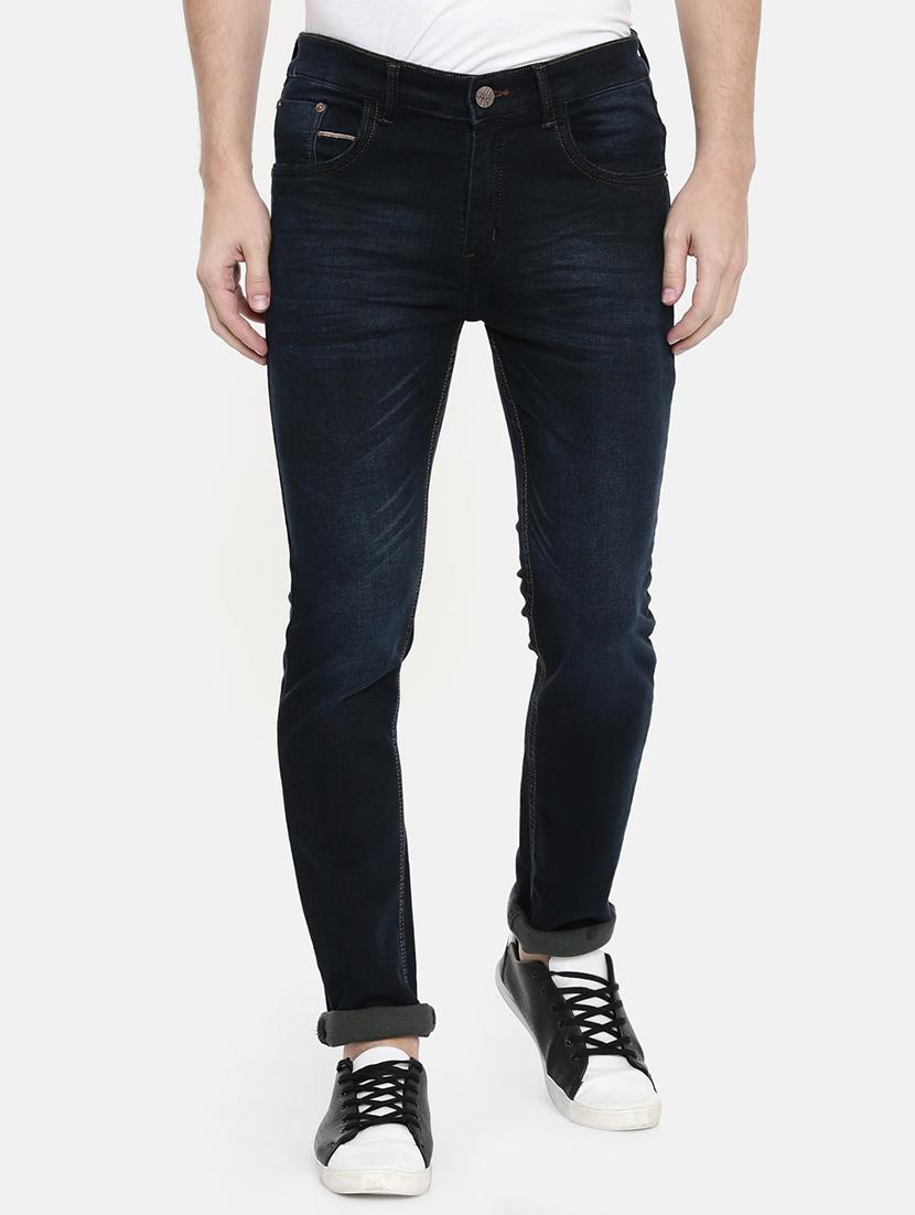 navy blue light washed denim jeans - 16711788 - Zoom Image - 0