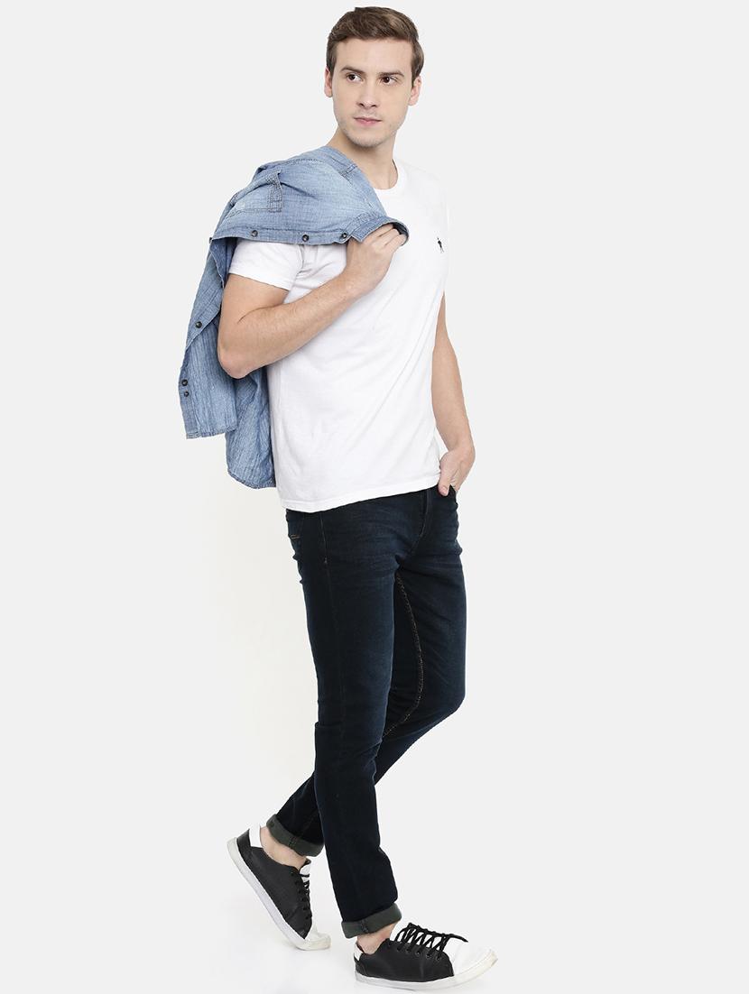 navy blue light washed denim jeans - 16711788 - Standard Image - 3