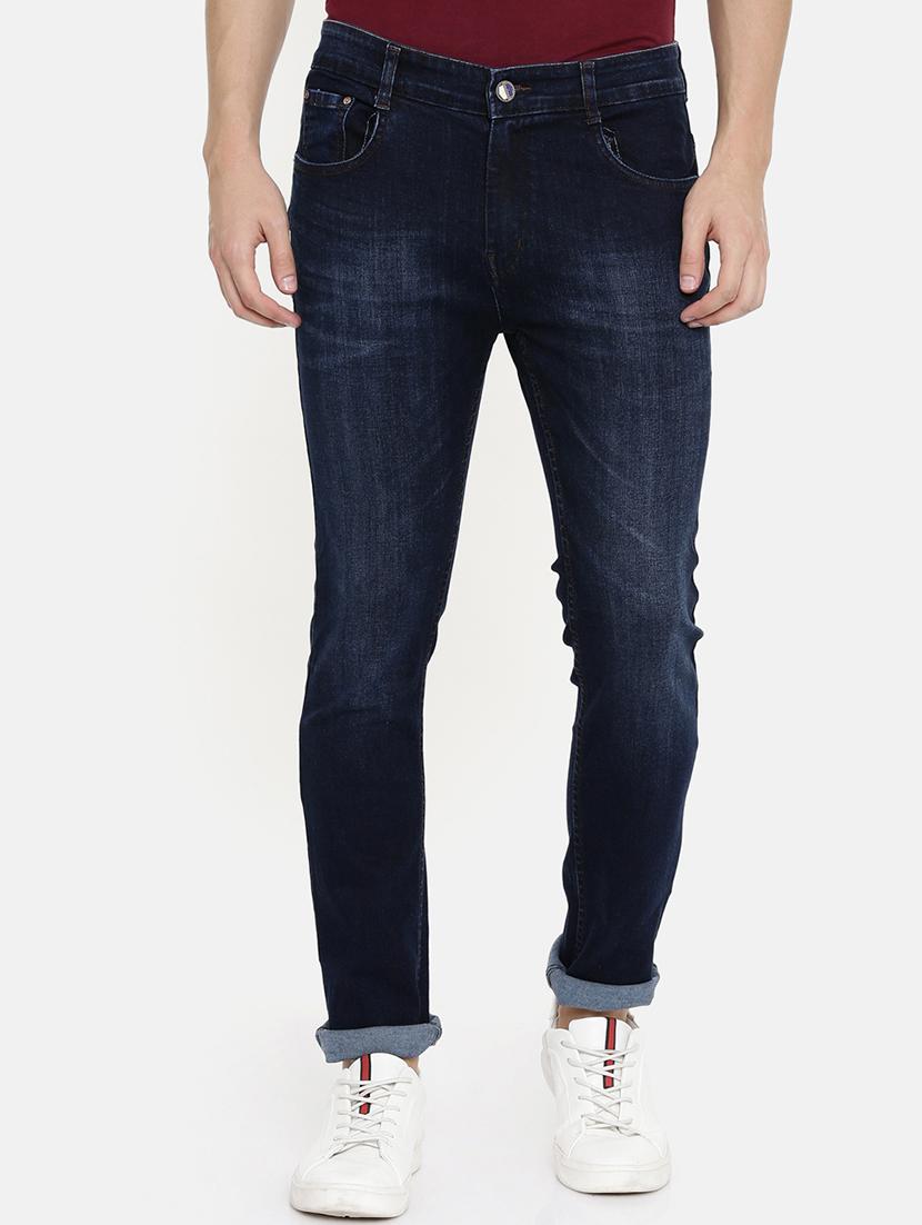 navy blue light washed denim jeans - 16711790 -  Zoom Image - 0