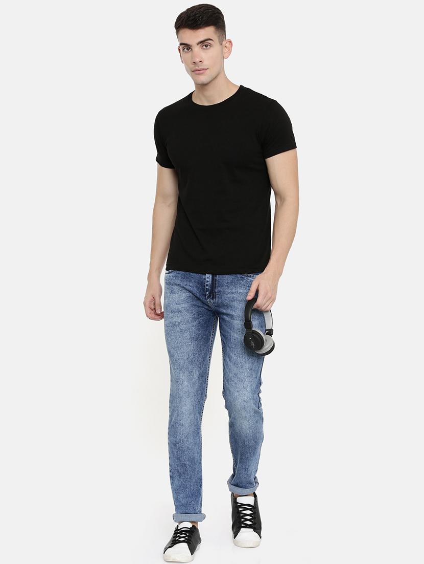 blue heavy washed denim jeans - 16711797 - Standard Image - 3