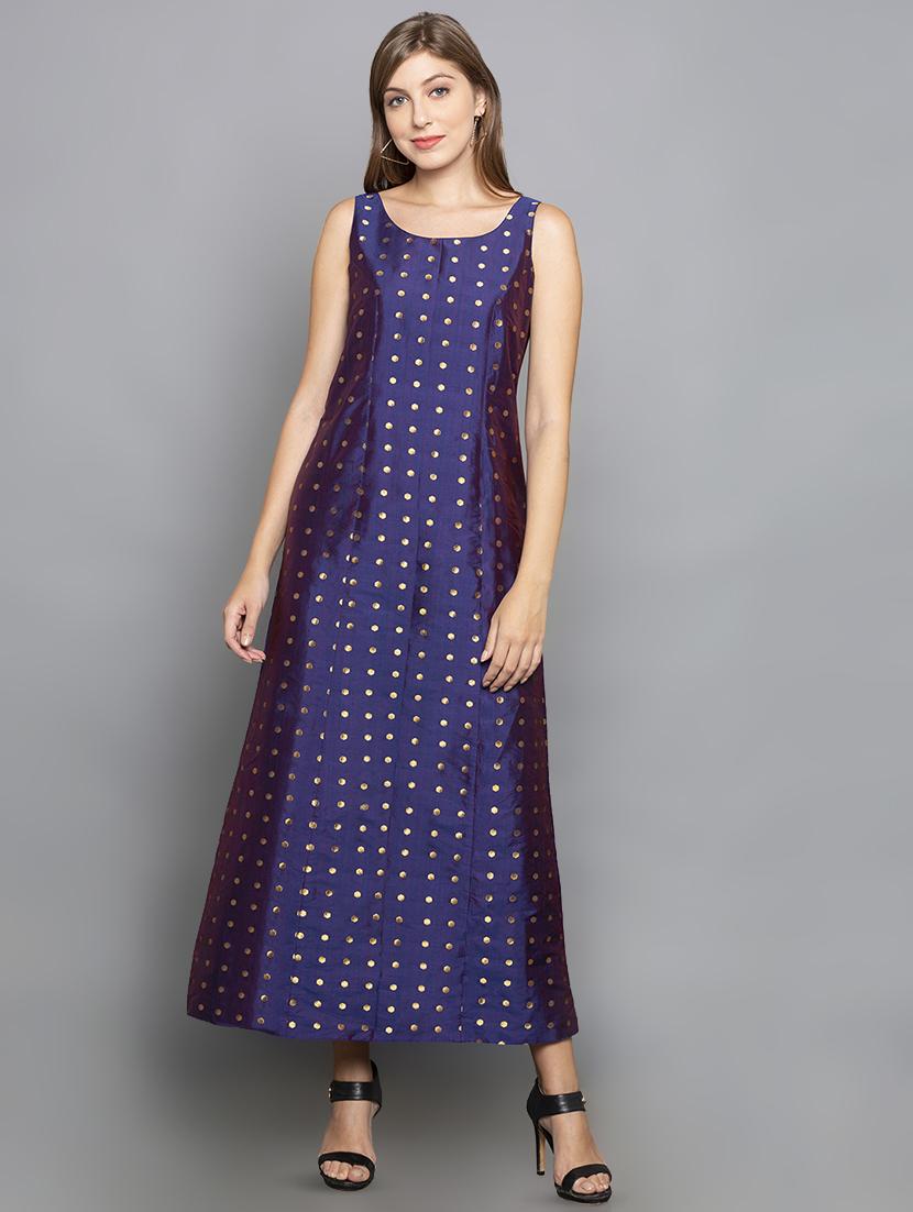 foil print a-line kurta - 16712271 - Zoom Image - 0
