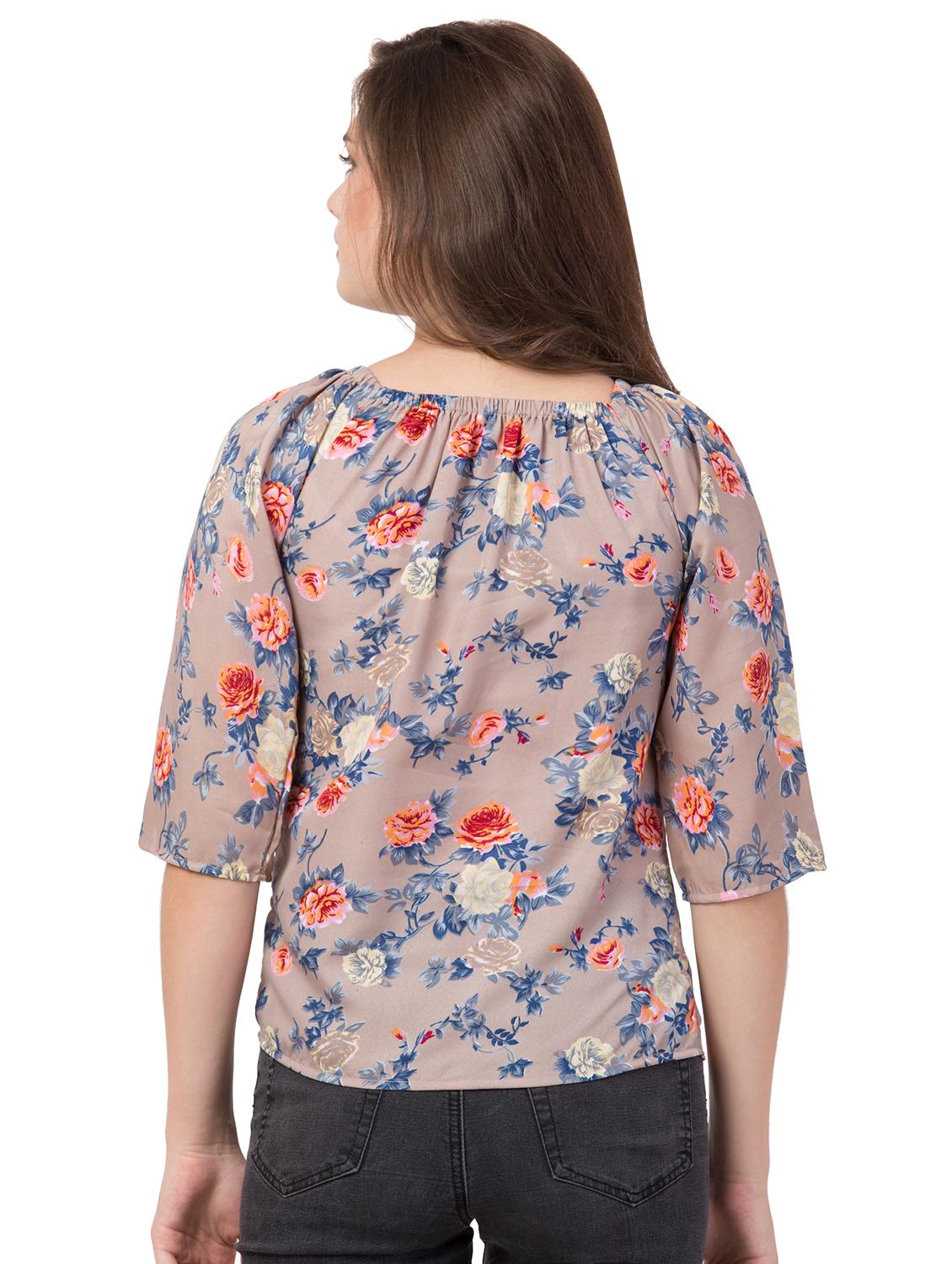 off shoulder floral top - 16712344 - Standard Image - 3