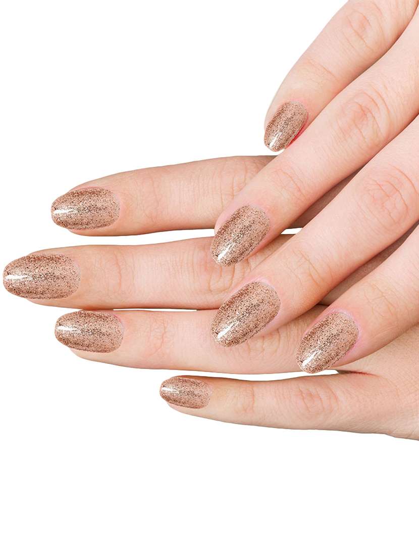 hand made /hand painted/hand crafted customised -fine gold glitter press on gel nails-with extensions and glitter nail art