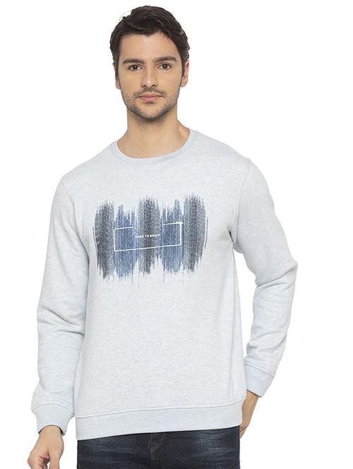 mens chest print sweatshirt - 16714017 - Standard Image - 0