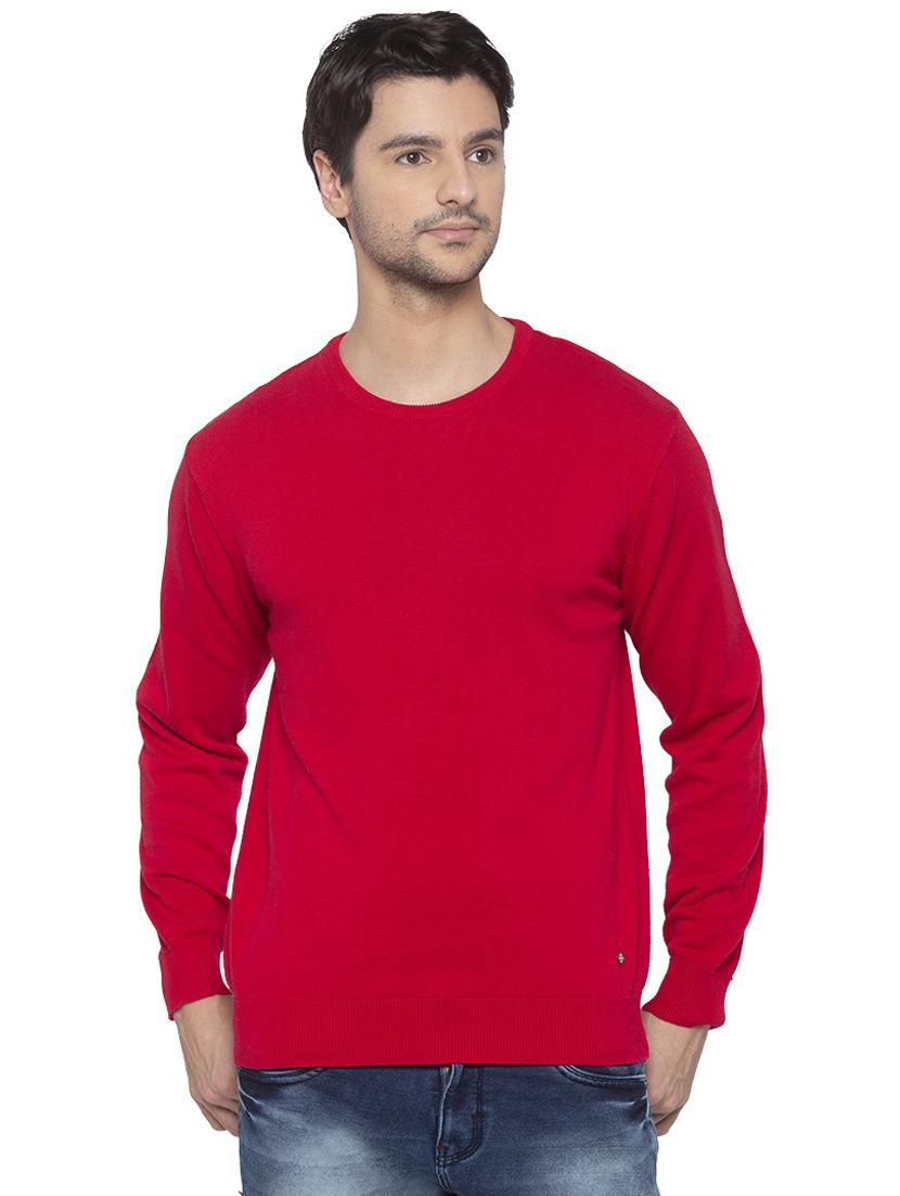 red solid pullover - 16714051 -  Zoom Image - 0