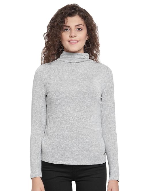 turtle neck solid top - 16714382 - Standard Image - 0