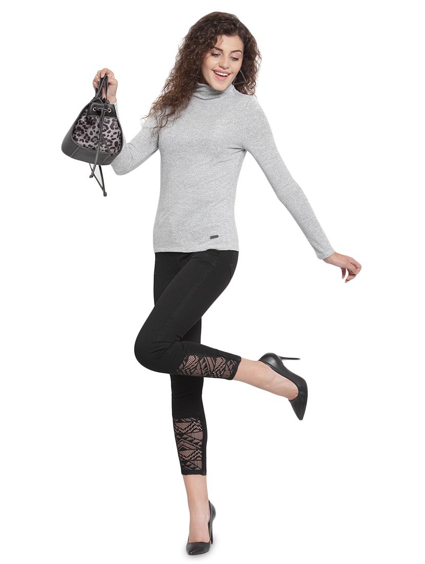 turtle neck solid top - 16714382 - Standard Image - 3
