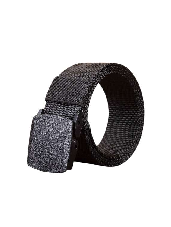 black fabric belt