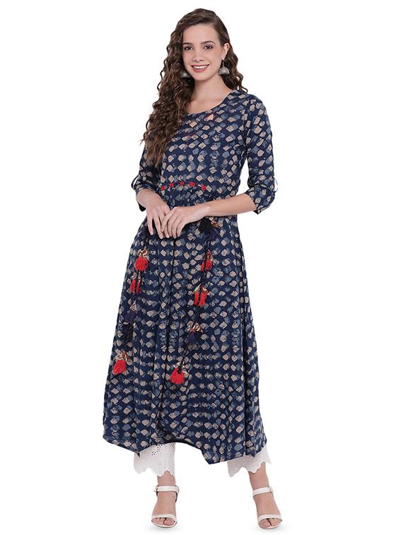 women's asymmetric kurta - 16715164 - Zoom Image - 0