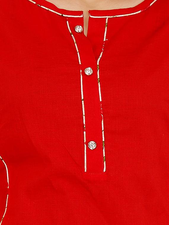 solid kurta palazzo set - 16717184 - Standard Image - 3