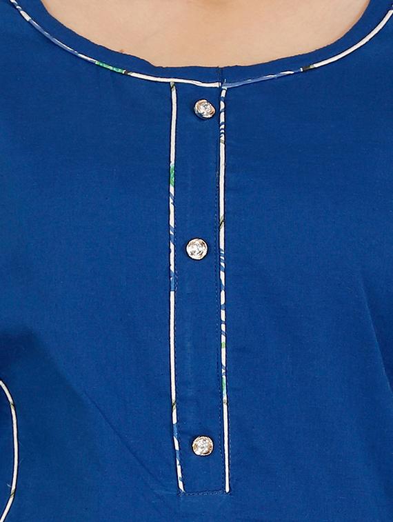 solid kurta palazzo set - 16717185 - Standard Image - 3