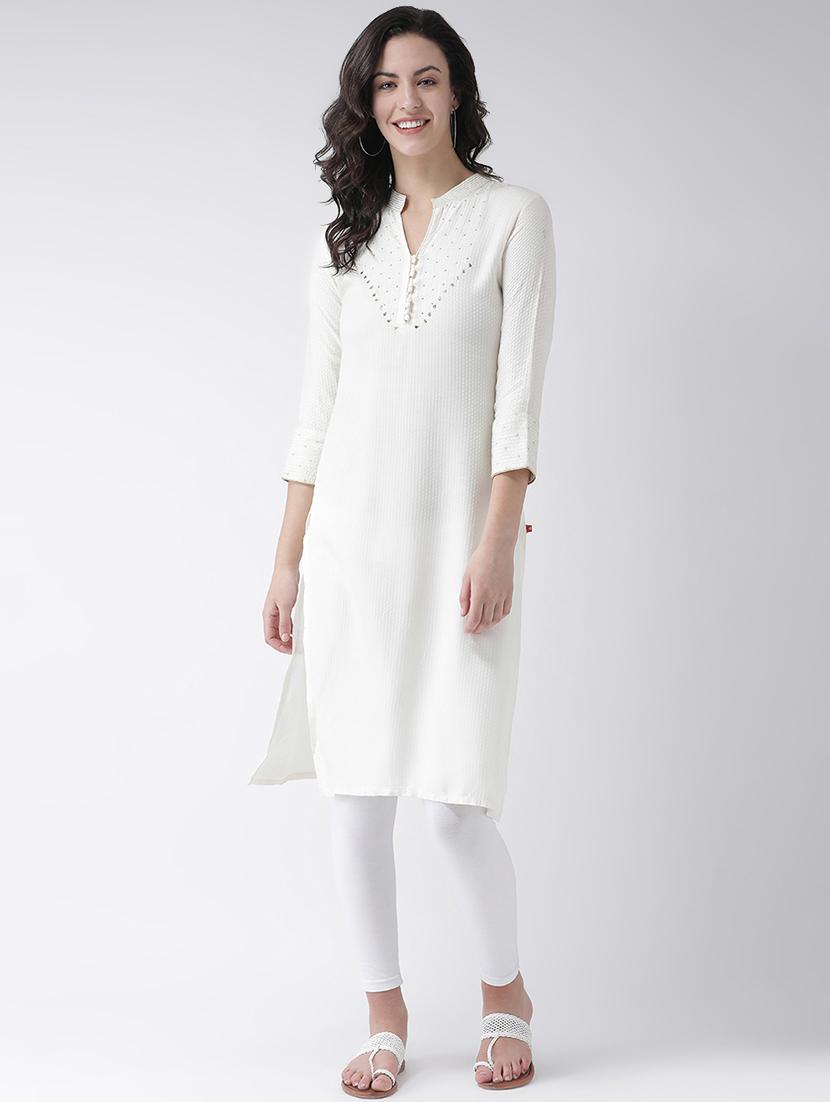 dobby straight kurta - 16719433 - Zoom Image - 0