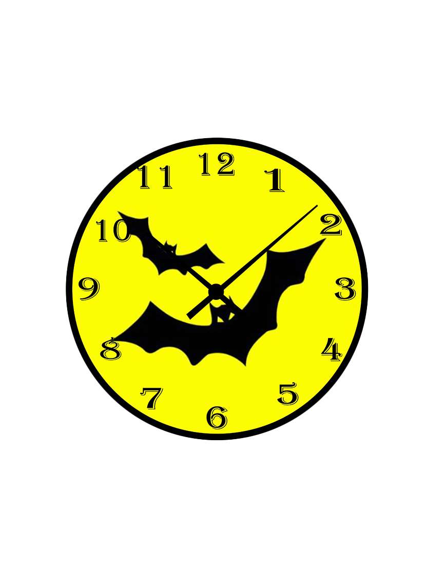 wampire printed mdf wall clock