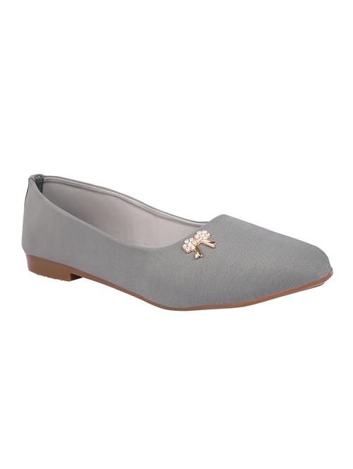 grey slip on ballerinas - 16722857 -  Standard Image - 0