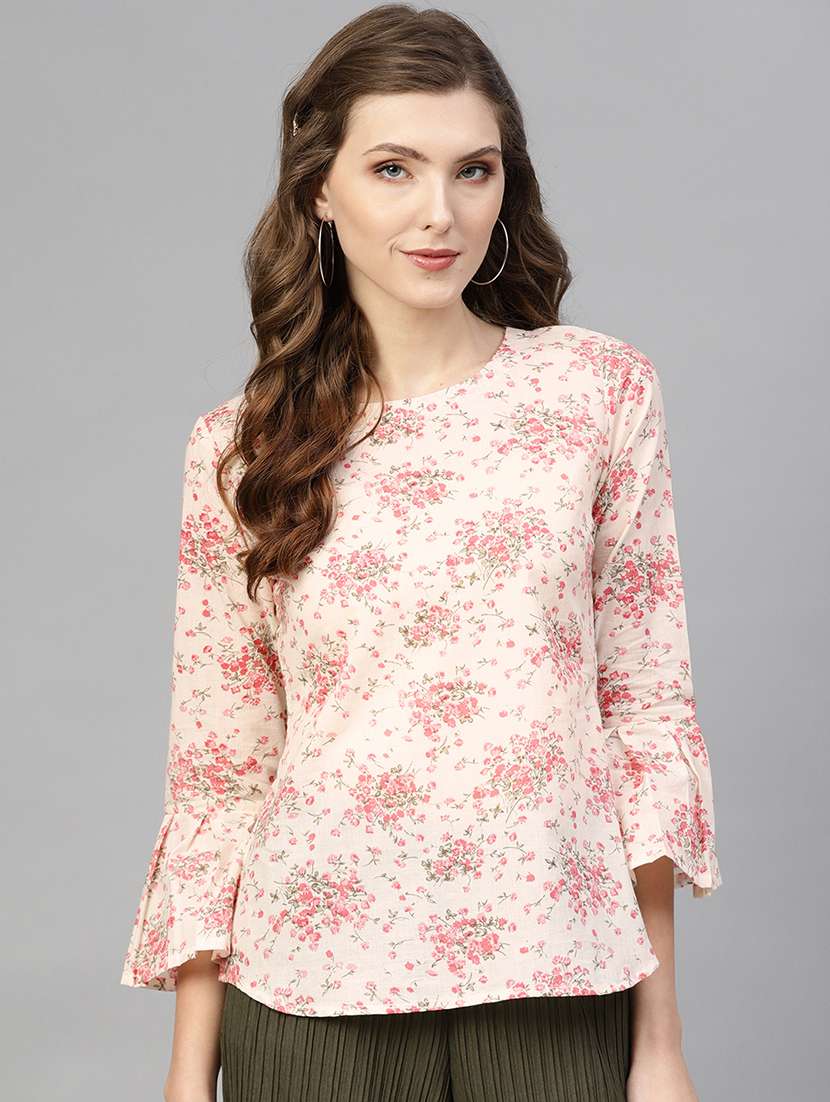 bell sleeved floral top 