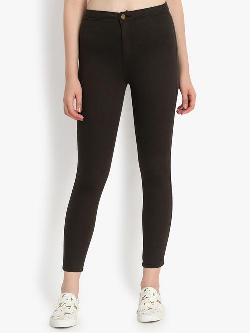 high rise solid jeans  - 16725707 -  Standard Image - 0