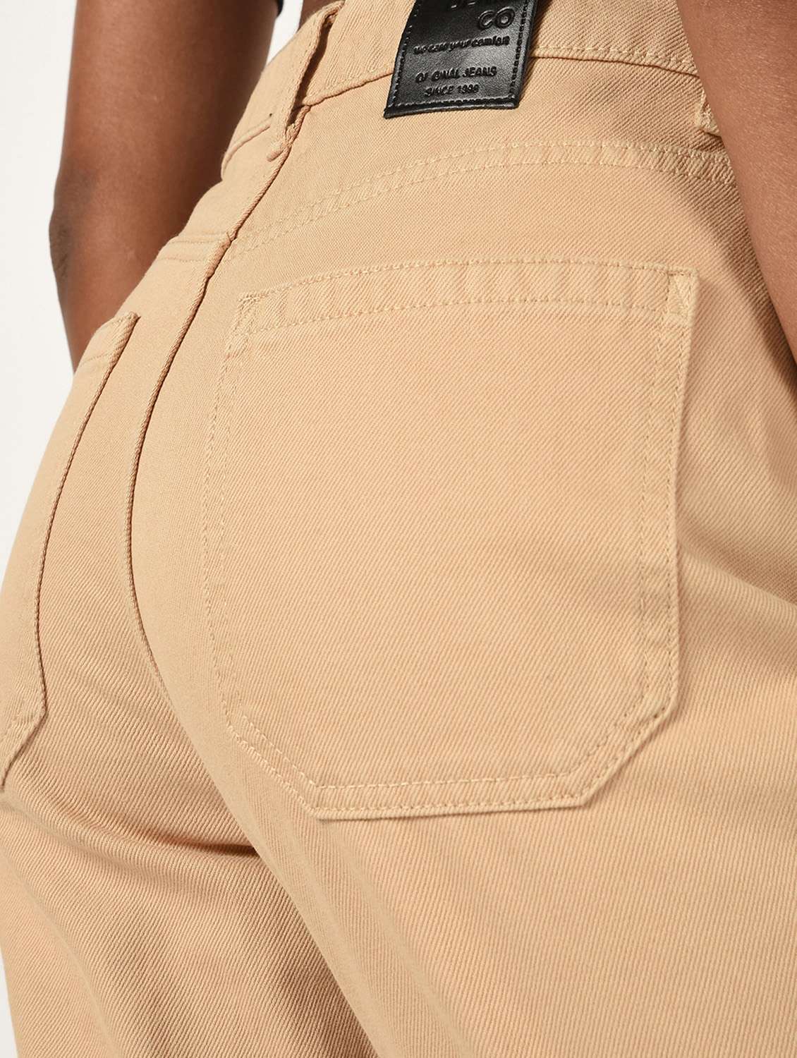 high rise solid jeans  - 16725719 -  Standard Image - 5