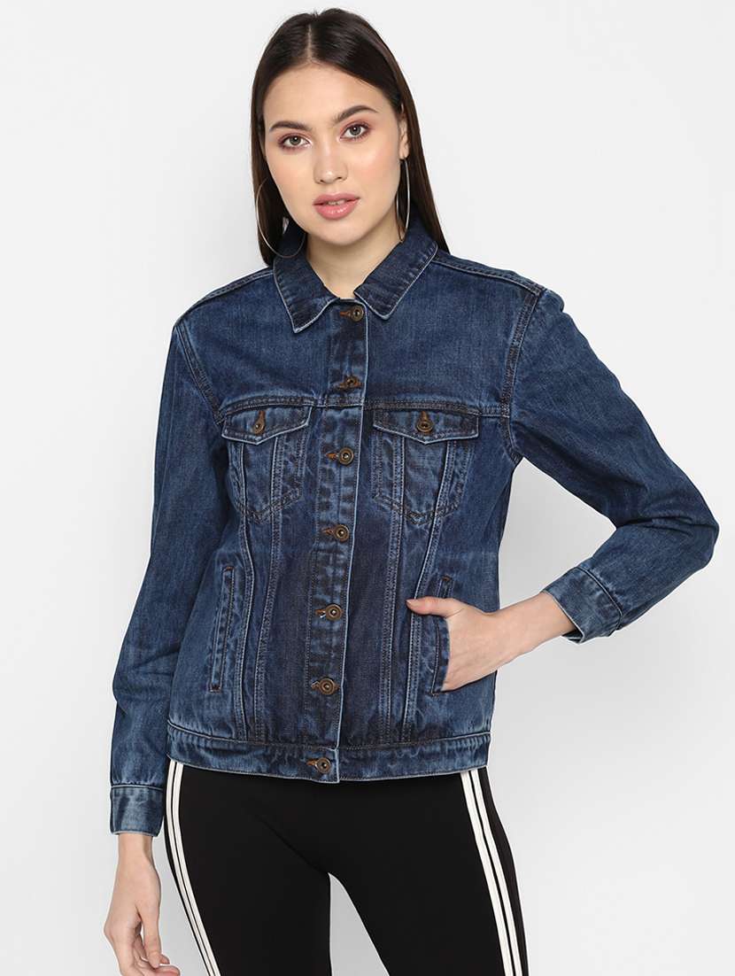 stone washed denim jacket