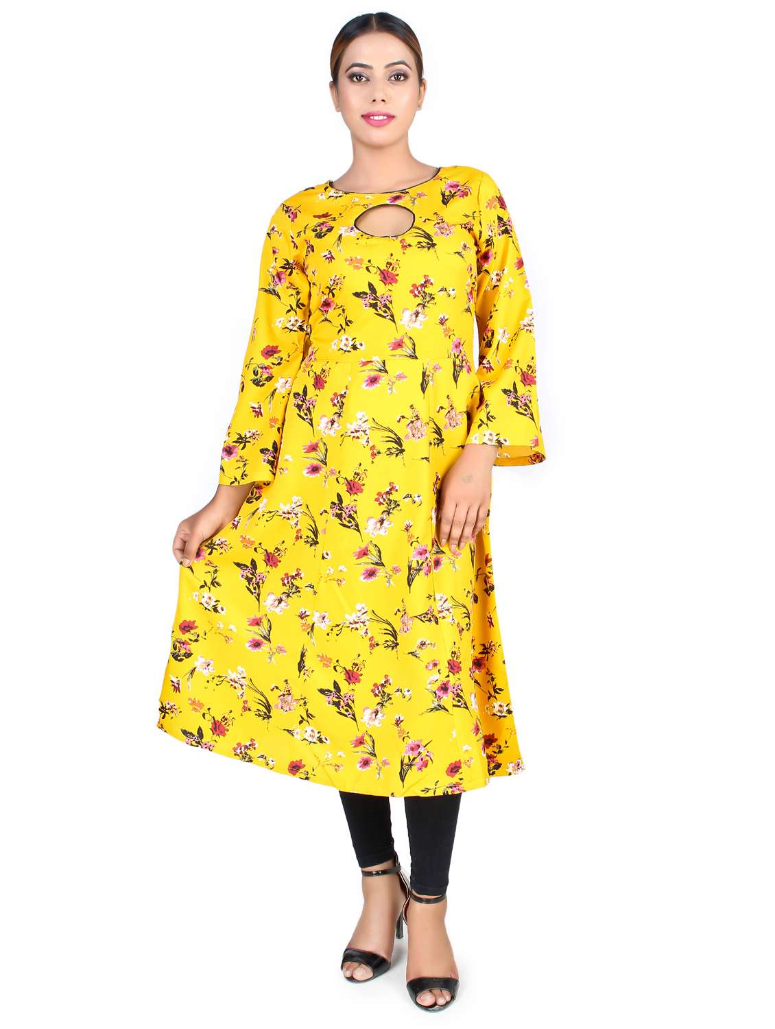 women's flared kurta