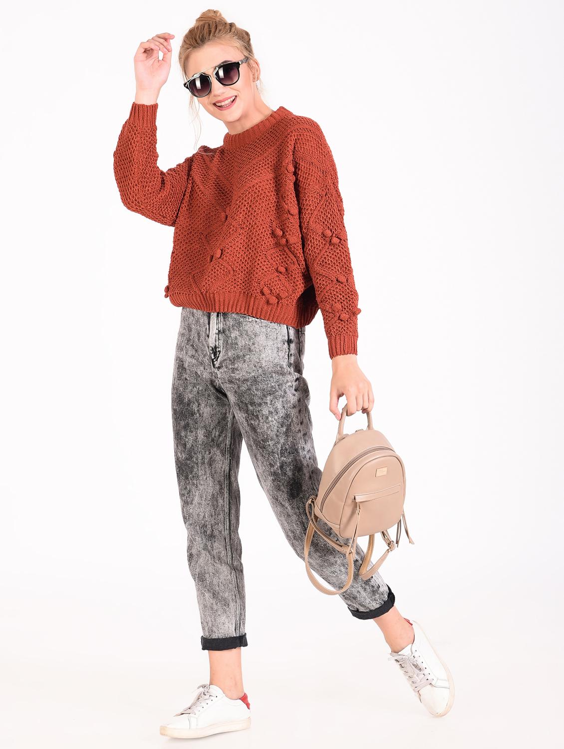 crew neck woven pullover - 16738464 - Standard Image - 3