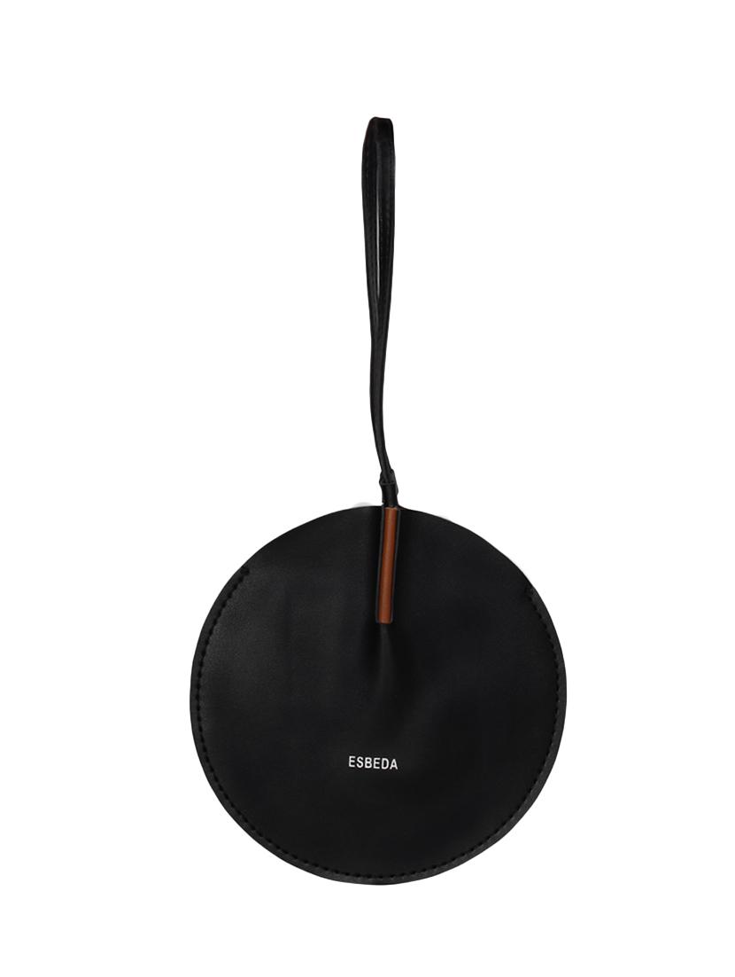 black leatherette potli - 16738879 -  Zoom Image - 0
