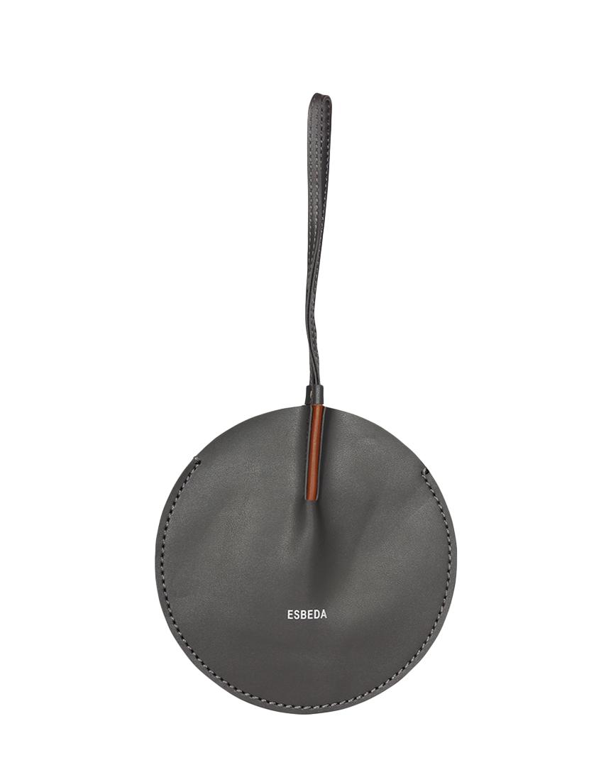 grey leatherette potli - 16738880 -  Zoom Image - 0