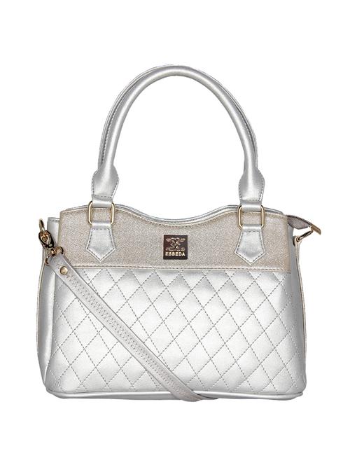 silver leatherette regular handbag - 16738892 -  Standard Image - 0
