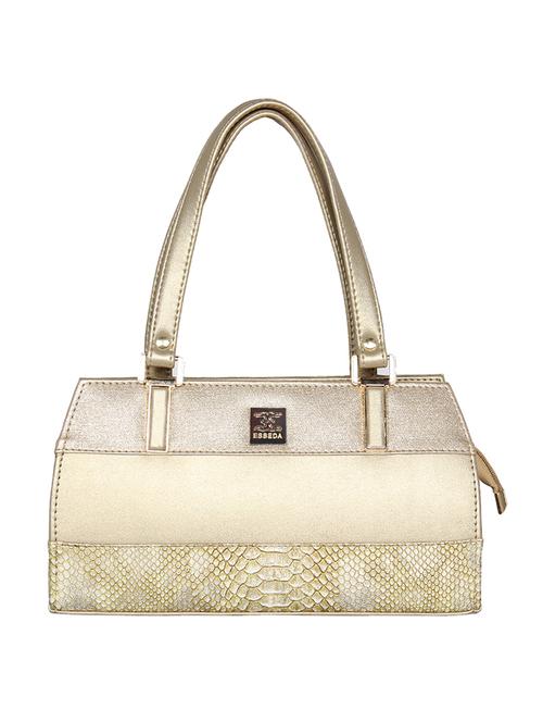 gold leatherette regular handbag - 16738900 -  Standard Image - 0