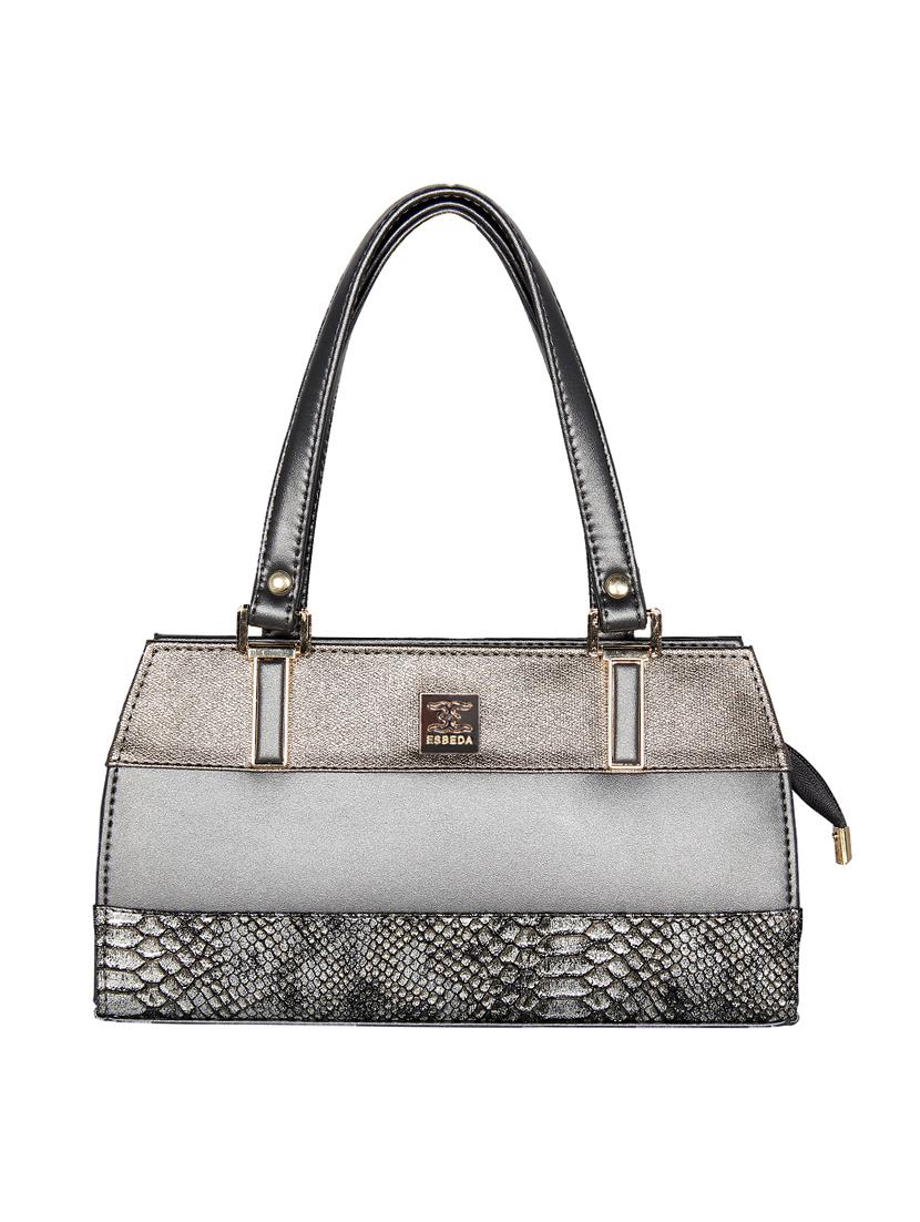 grey leatherette regular handbag - 16738903 - Zoom Image - 0