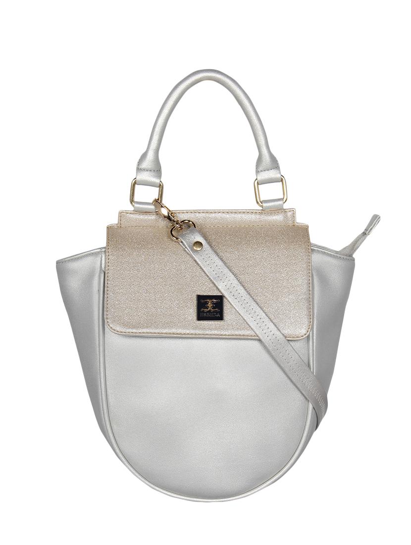 silver leatherette regular handbag - 16738907 - Zoom Image - 0