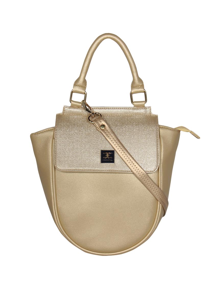 gold leatherette regular handbag - 16738908 - Zoom Image - 0