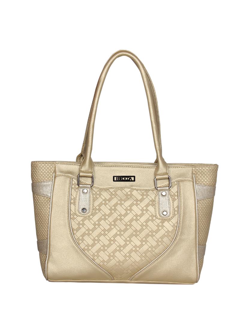 gold leatherette regular handbag - 16738924 -  Zoom Image - 0