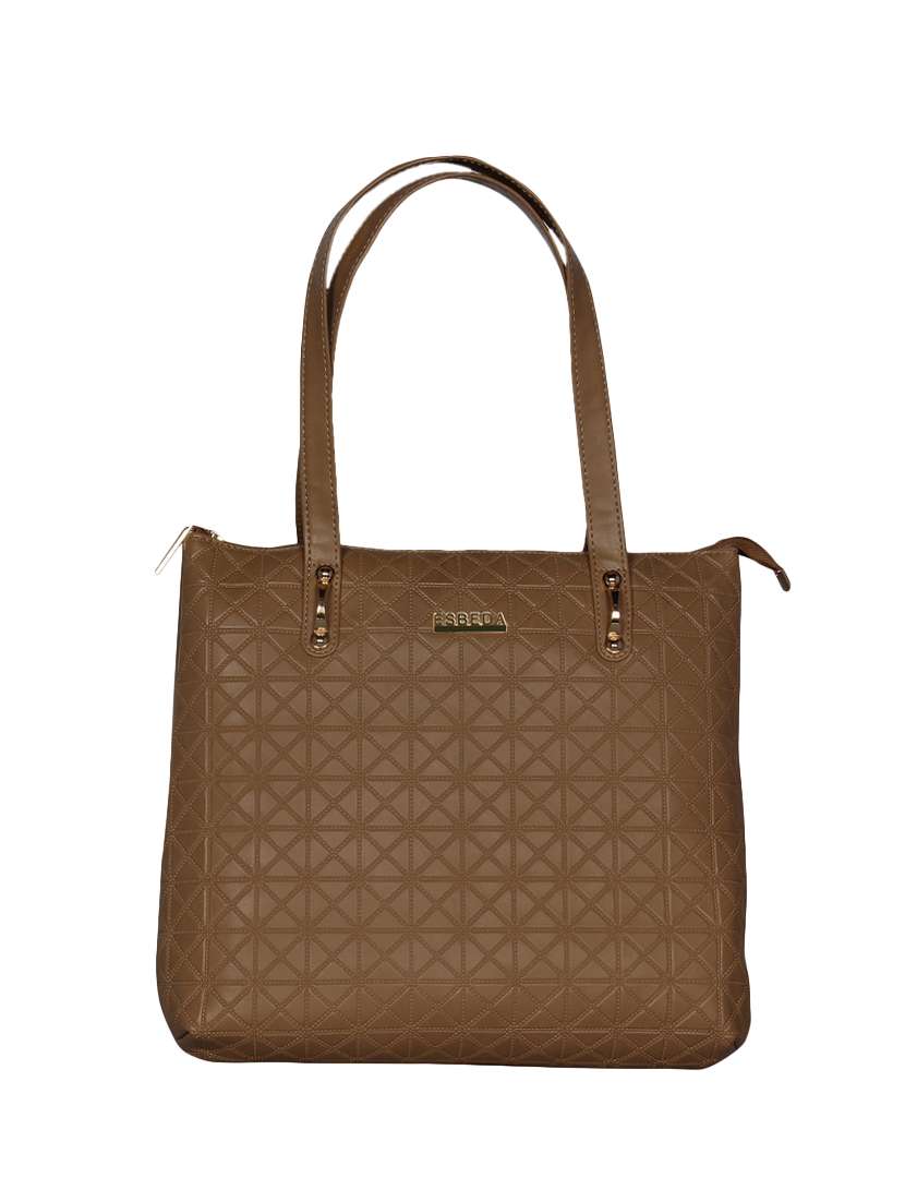 brown leatherette regular handbag - 16738932 - Zoom Image - 0