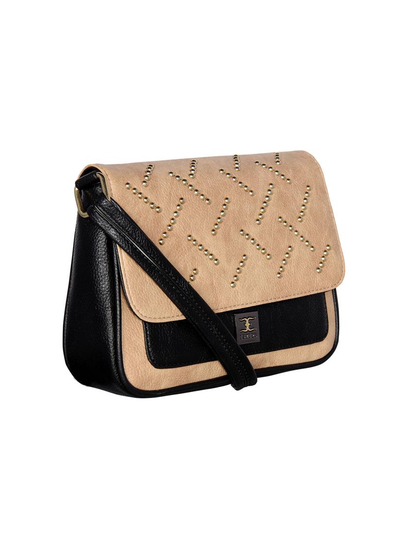 black leatherette (pu) sling bag - 16738974 - Standard Image - 3