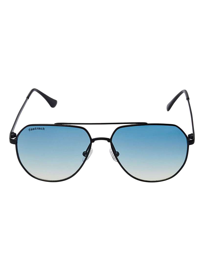 fastrack gradient goggle men's sunglasses (m186bu3|58|blue black)