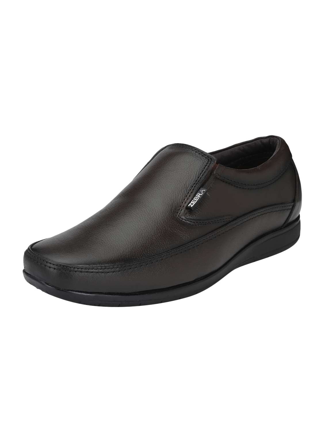 brown leather slip ons