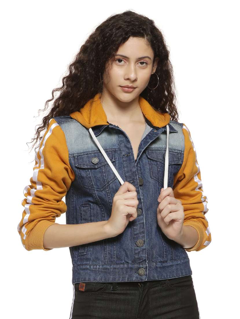 pocket detail side tapping jacket