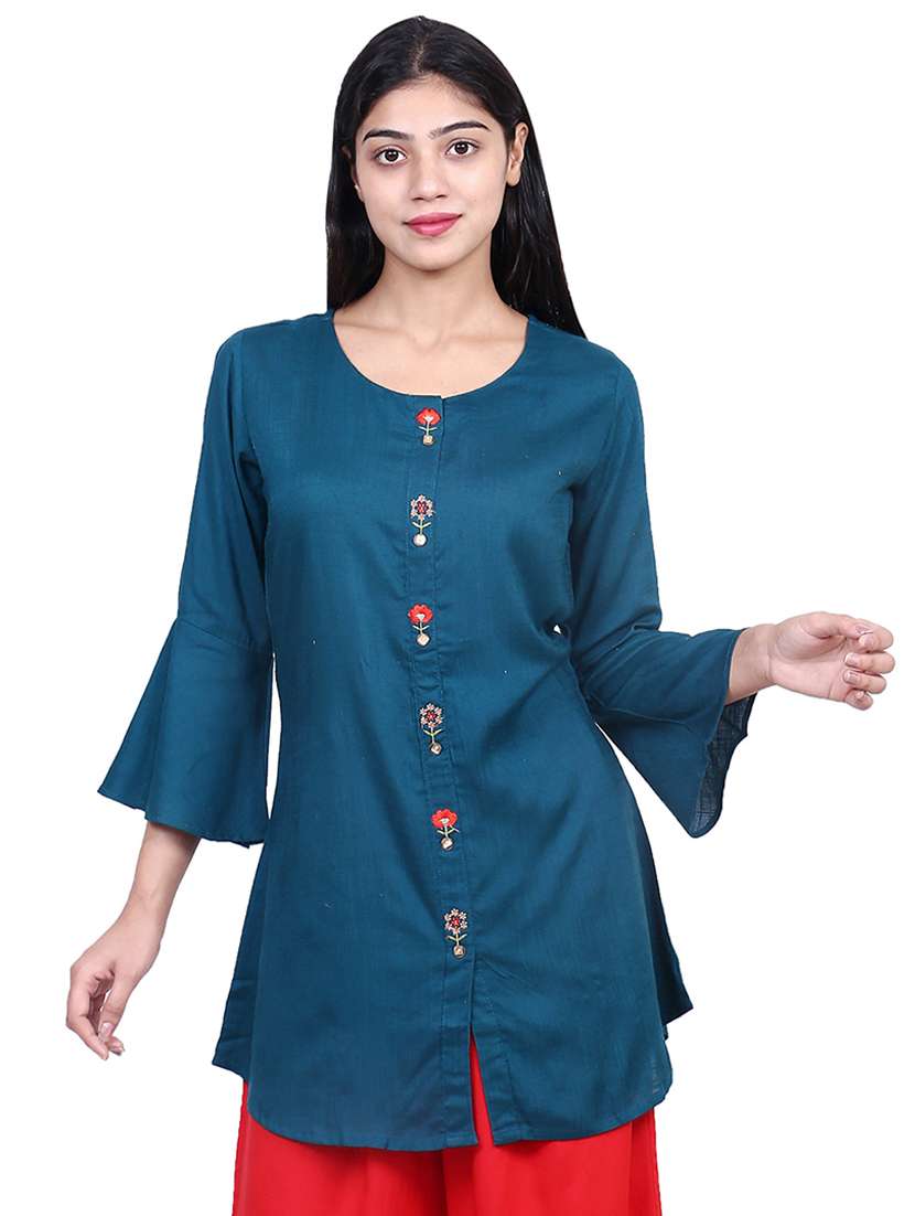 embroidered a-line kurta 