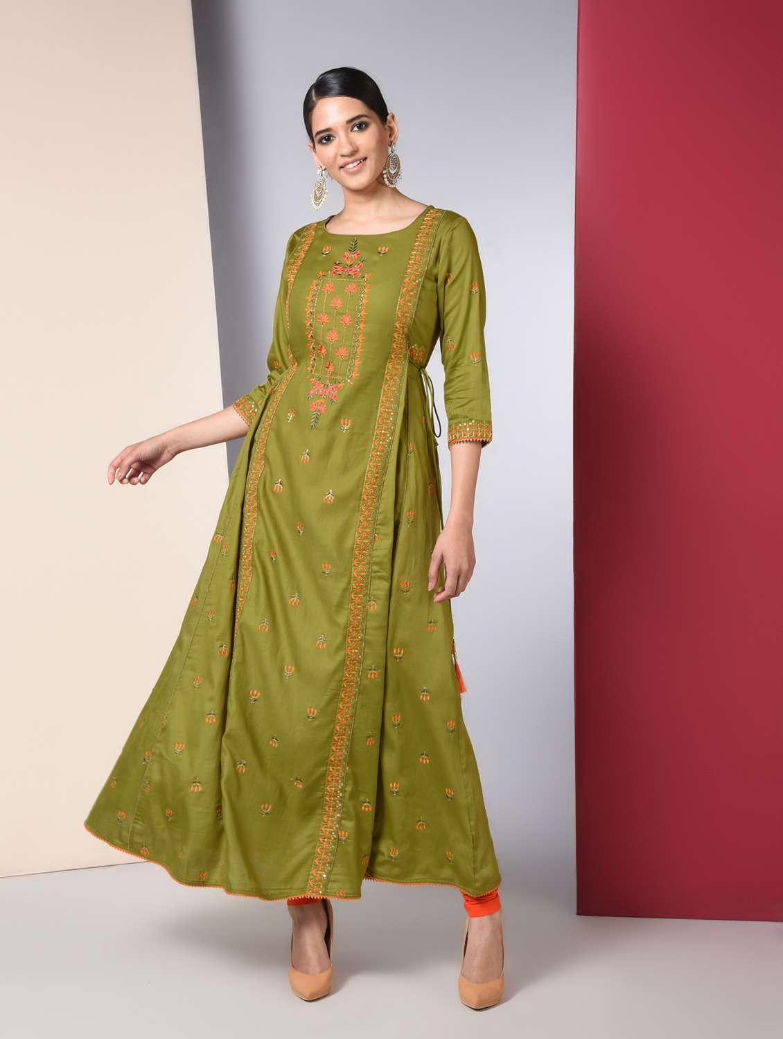 embroidered anarkali kurta