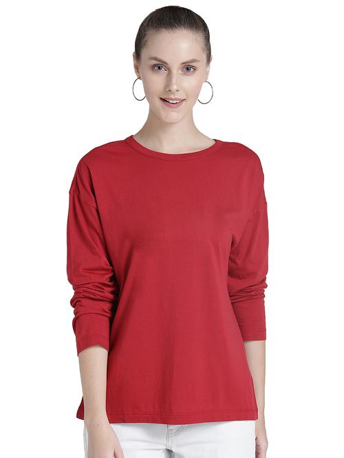 crew neck drop shoulder tee - 16745780 - Standard Image - 0