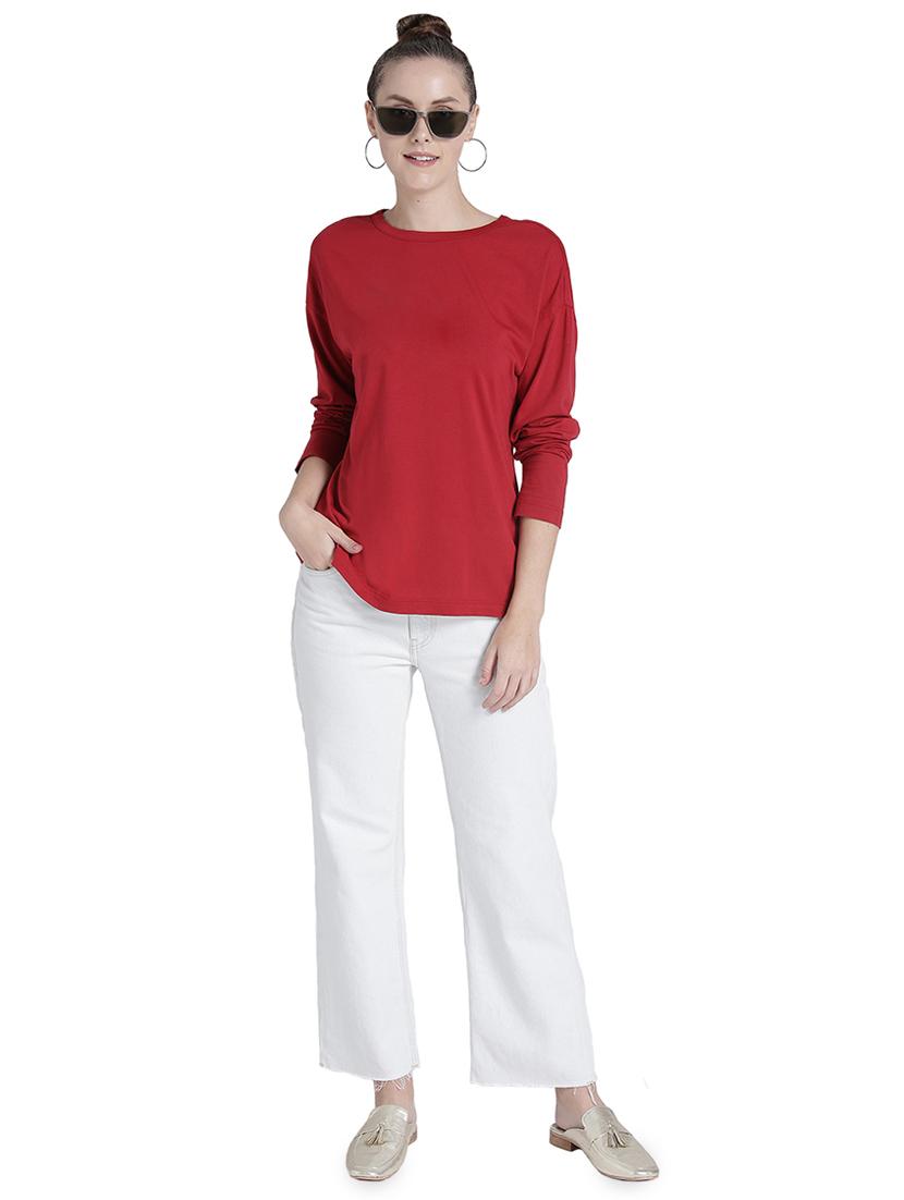crew neck drop shoulder tee - 16745780 - Standard Image - 3