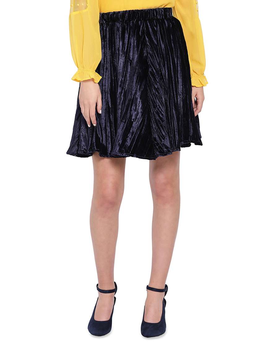 high rise solid a-line skirt - 16750599 - Zoom Image - 0