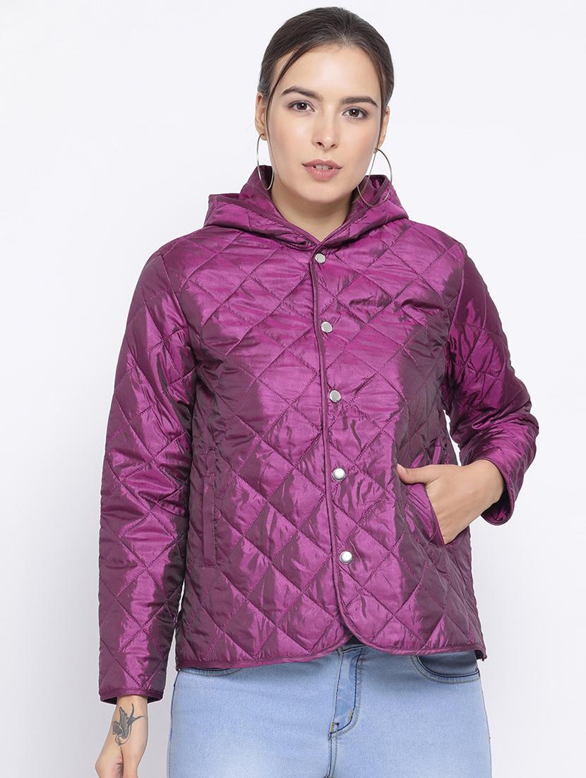hooded neck quilted  jacket - 16750762 -  Zoom Image - 0
