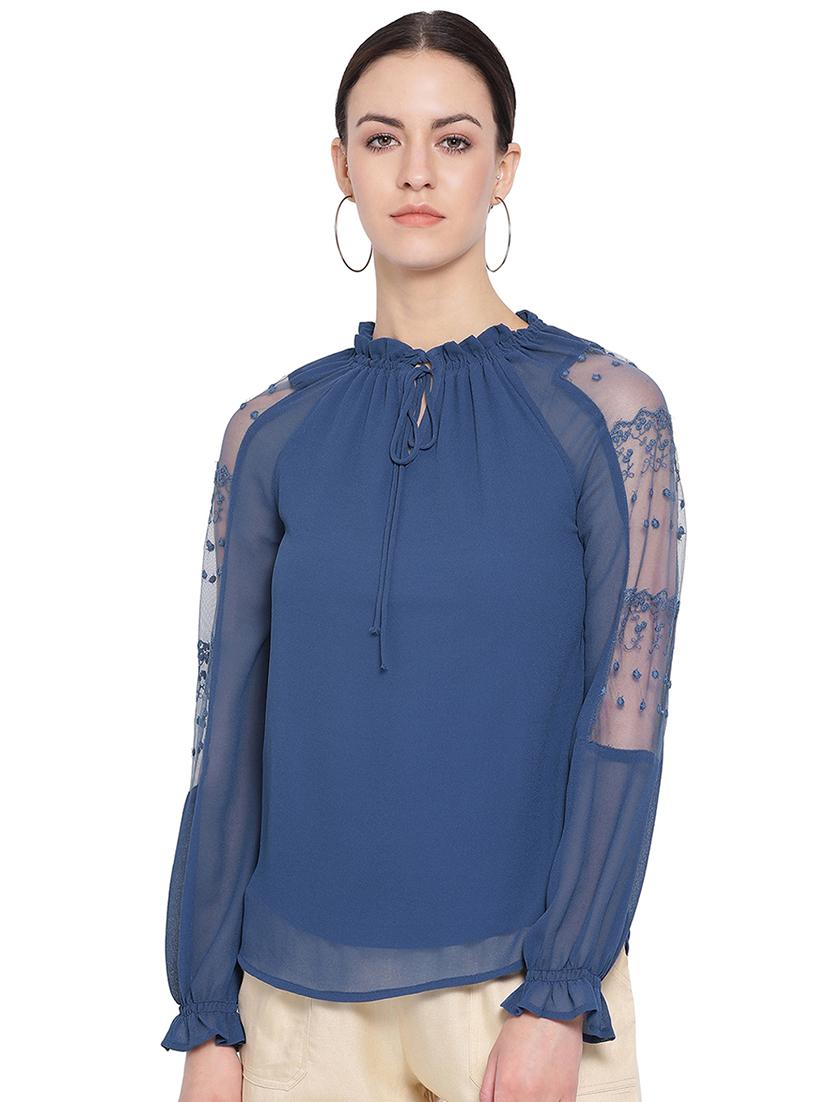 tie up neck solid top  - 16750899 -  Zoom Image - 0