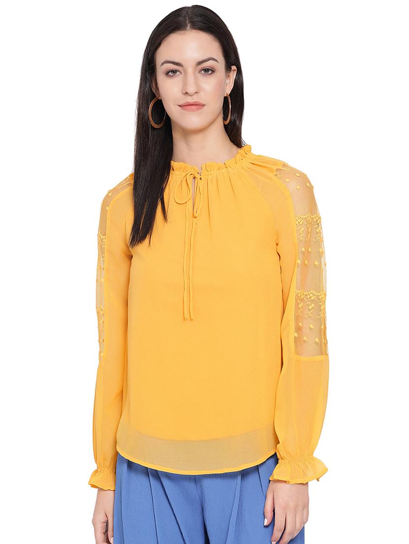 tie up neck solid top - 16750900 - Zoom Image - 0