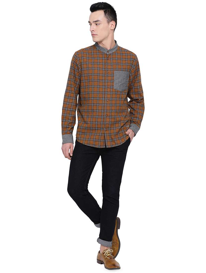 mens checks casual shirt - 16751034 -  Standard Image - 3