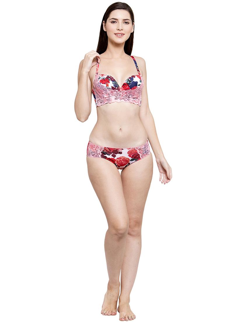 floral push up bra - 16751068 - Standard Image - 3