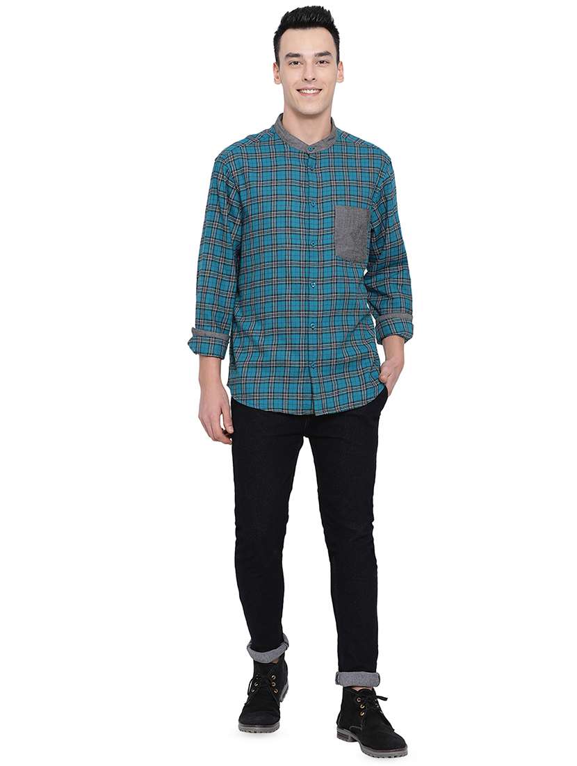 mens checks casual shirt - 16751090 -  Standard Image - 3