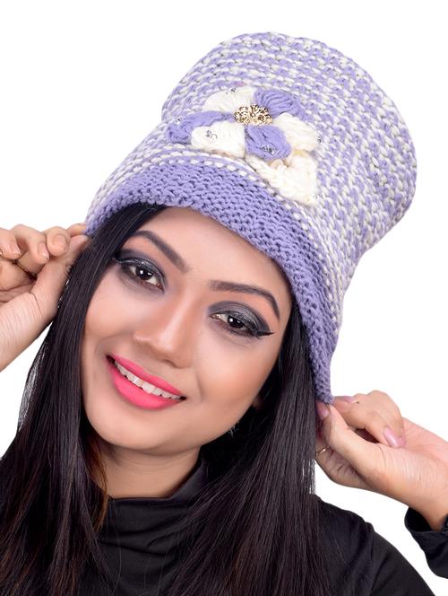 purple wool cap - 16751355 - Standard Image - 0
