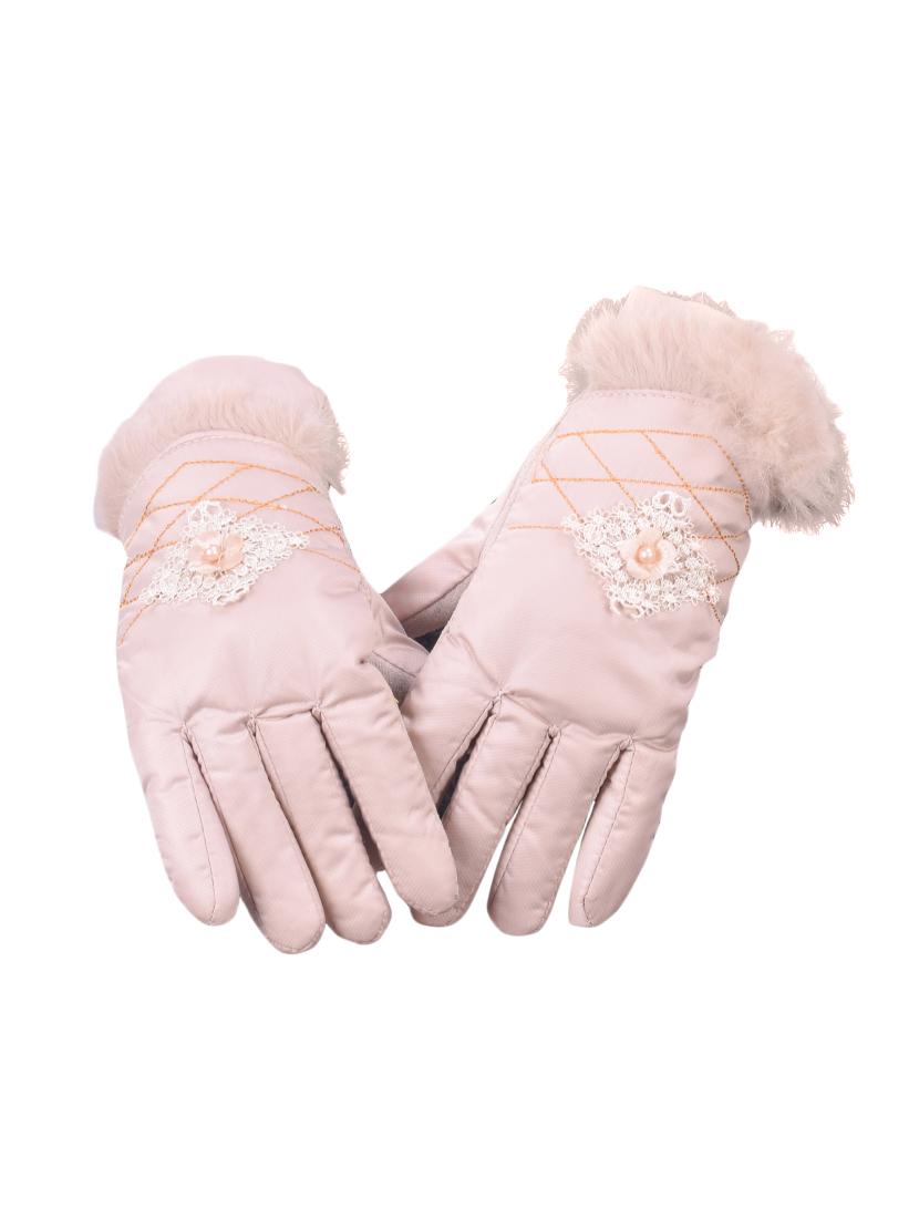 beige wool gloves - 16751400 - Zoom Image - 0